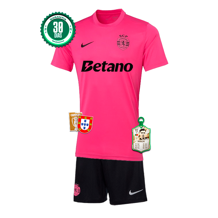 Conjunto infantil SCP 24/25 OUTUBRO ROSA 🦁💚 + 5 PRENDAS!