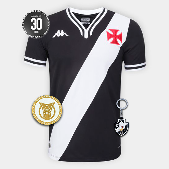 Camisa Vasco Da Gama I 24/25 1974 Kappa Masculina Preta 2024/2025 +5 PRESENTES🎁