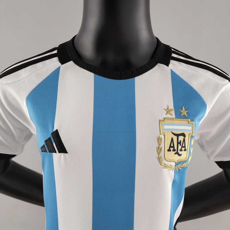 Conjunto Infantil Argentina 2022/23 - Home Torcedor Pro - Pokas Store